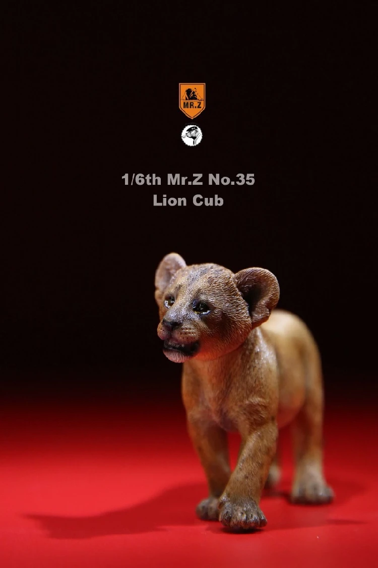 Коллекционная Mr. Z MRZ035 1/6 Мандрель и Львенок Набор фигурок Имитация животных Модель Смола Материал для 12 ''фигурка