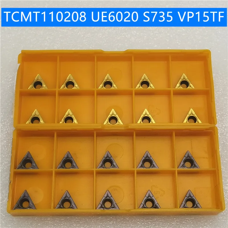 

50PCS TCMT110204 TCMT110208 US735 UE6020 VP15TF Internal Turning Tools Carbide inserts Cutting Tool CNC Tools Lathe tools