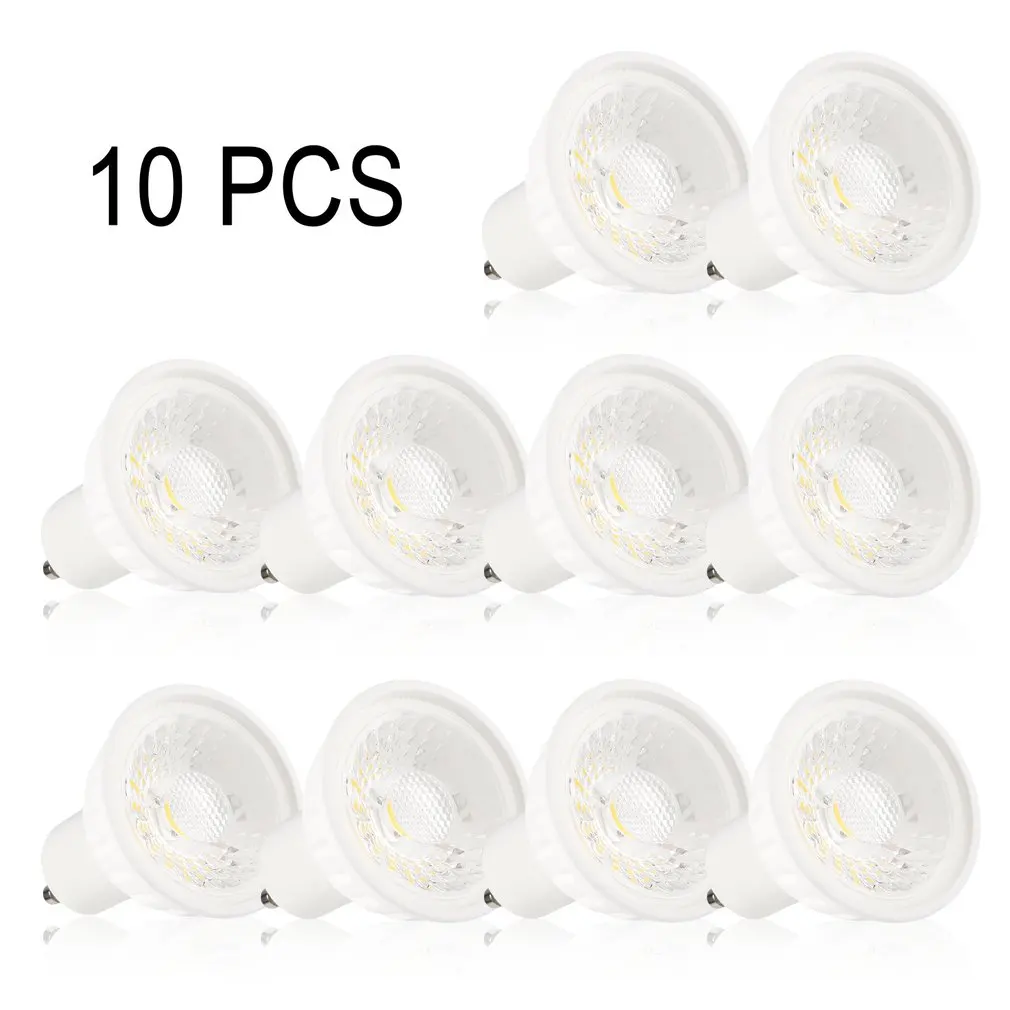 

10 Pcs/Set LED Spot Light Super Bright Ceramic Spotlight Household GU10 85-265V LED Bulbs Durable Home Light
