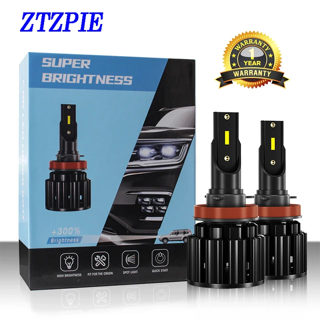 ZTZPIE – phare de voiture Led Super lumineux, ampoule à puce CSP, 110W 20000LM 6500k 9005/HB3 9006/HB4 H3 H1 H8 H7 H4/HB2/H11 H9 9003 