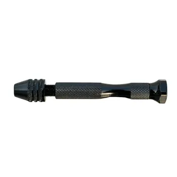 

Hand Drill Black Aluminum Alloy Multi-Function Wenwan Model Manual Drilling Drill Hand Drill Precision Chuck