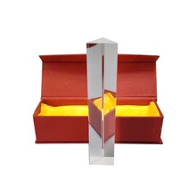 Призма эксперимент оборудование подарок изготовление Радуга классная портативная Детская Игрушка Обучение Оптическое стекло треугольная физика