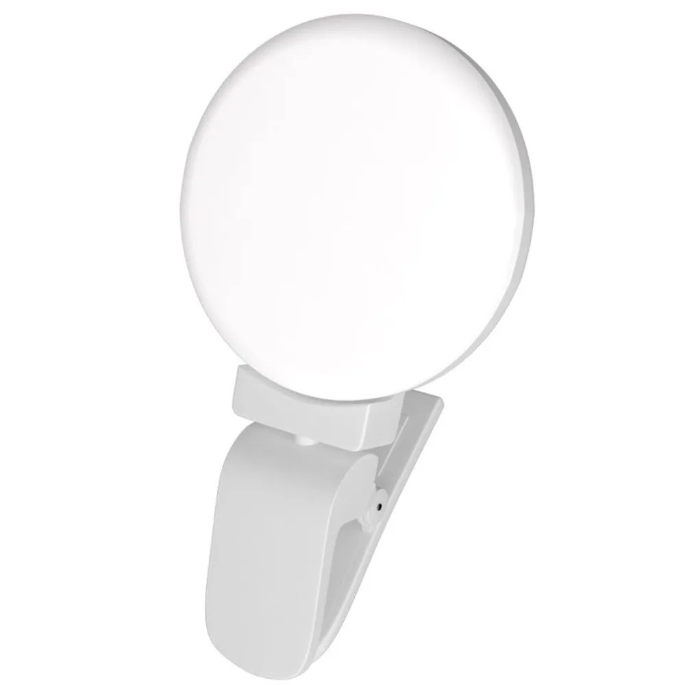 Lightweight LED Selfie Ring Light Supplement Brightness Photo Light Clip-on Makeup Beauty Video Lamp for Mobile Phones