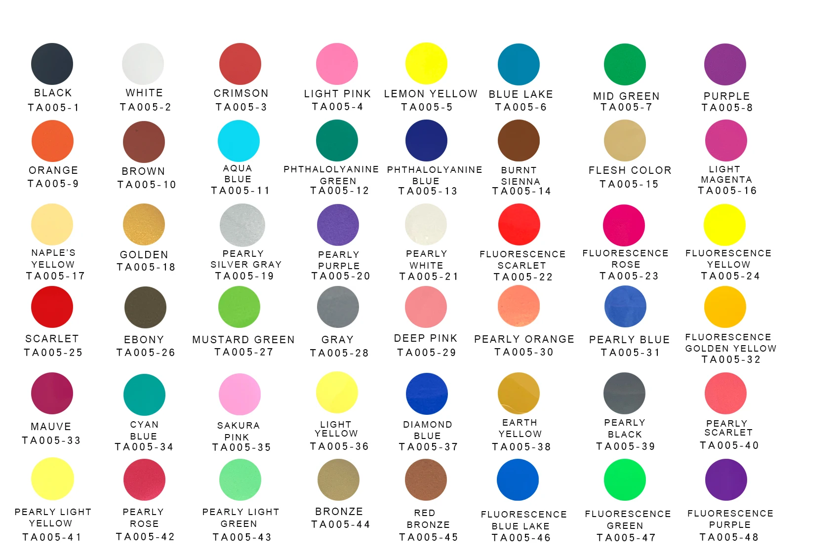 OPHIR Airbrush Acrylic Paint for Model Shoes Leather Painting Nail Art Airbrush DIY Acrylic Pigment One Bottle for Link TA005