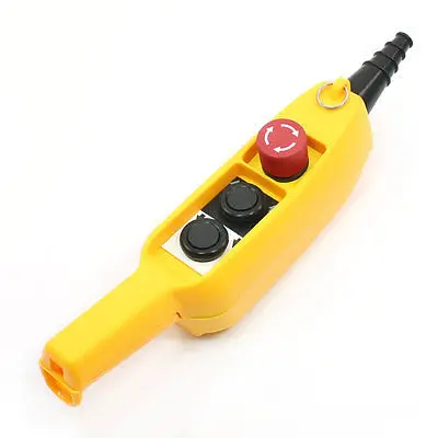 

Latching Red Emergency Stop Momentary Up Down Hoist Button Switch 220-250VAC 10A