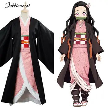

Demon Slayer: Kimetsu no Yaiba Kamado Nezuko Cosplay Halloween Costume costume Suit