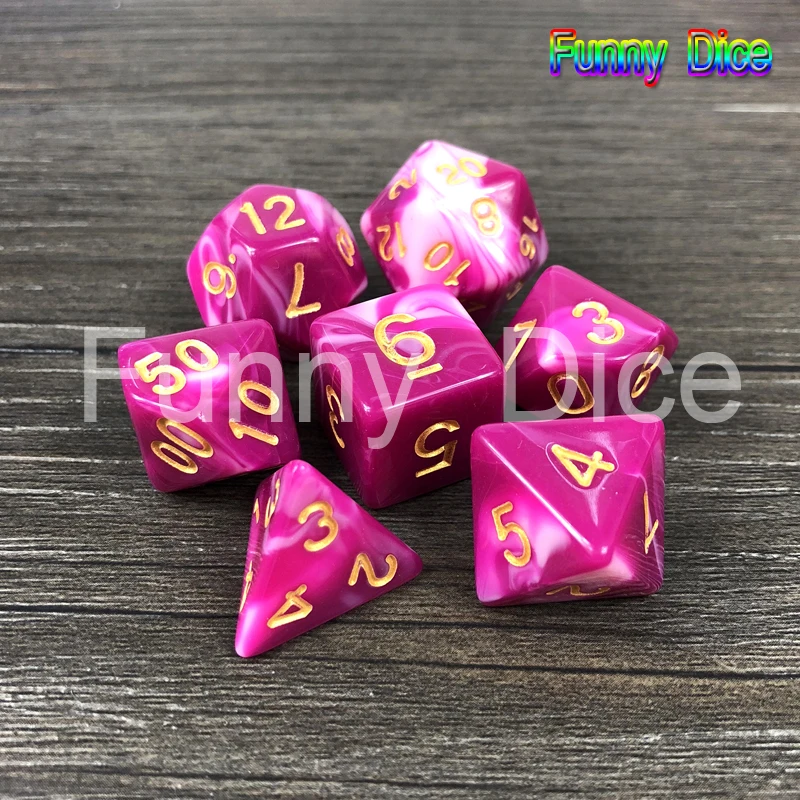 2 цвета s мульти сторонний Набор кубиков для D & RPG кемпинга путешествия детская