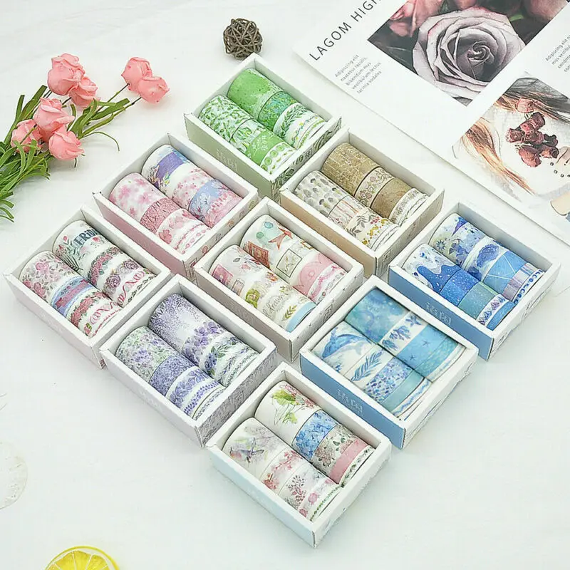 

10Rolls/pack Washi Tape DIY Decorative Scrapbooking Paper Adhesive Sticker Craft