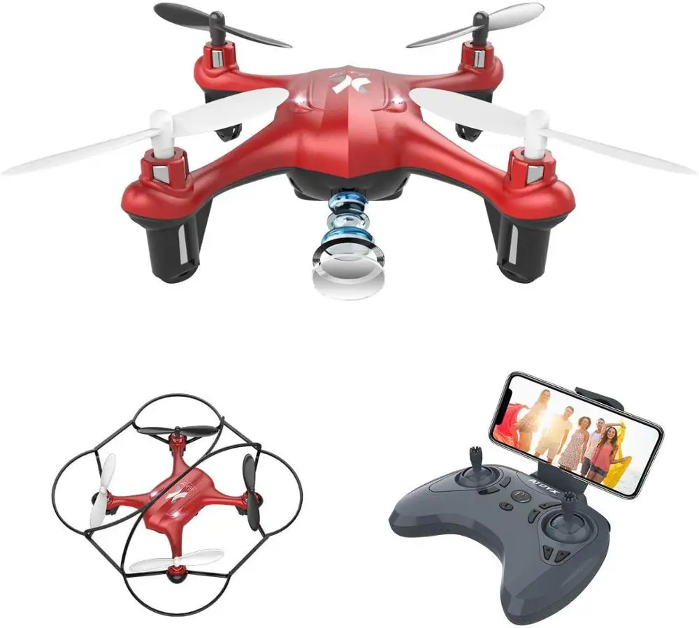 Дрон с камерой ATOYX HD no 4k Mini Drone RC Quadcopter FVP WIFI широкоугольным режимом удержания