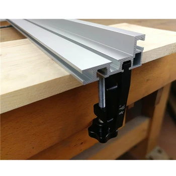 

400mm T-track 75mm Fence Professional Universal G Clip Fixtures Woodworking Tools Sliding Brackets Woodworking Workbench
