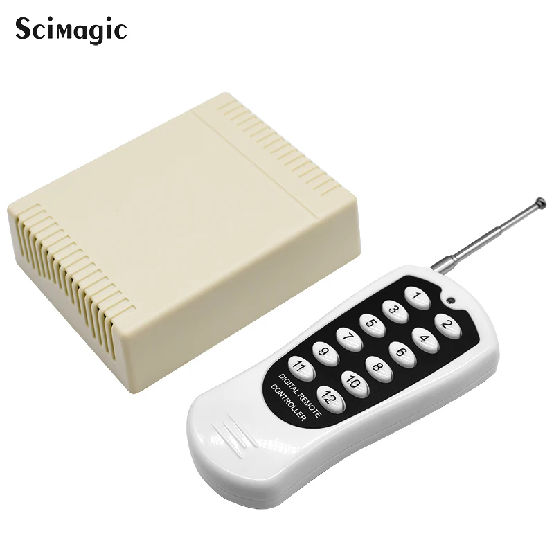50-100 м DC 12or24V 23A 12CH RF Wireless переключатель системы дистанционного управления