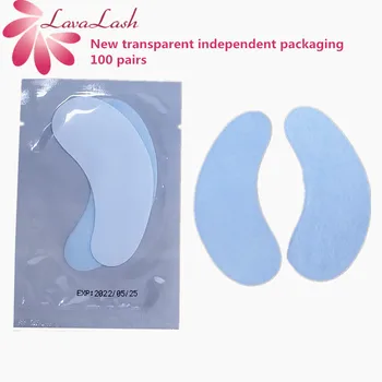 

100 Pairs Eyelash Pad Gel Patch Grafting Eyelashes Under Eye Patches For Eyelash Extension Paper Sticker Wraps lash Makeup Tools