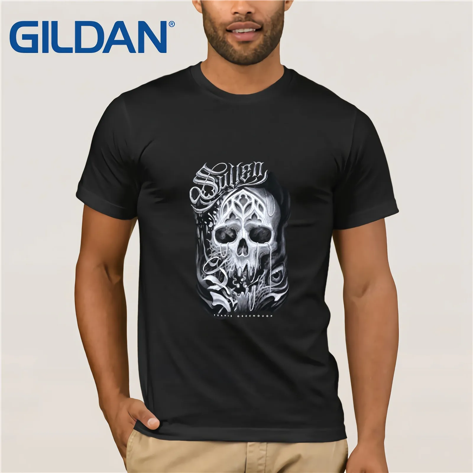 

Tee Design Christmas O-Neck Short-Sleeve Mens Sullen Surreal Badge Large New Brand Short Sleeve Printed Mens T-Shirt Shirt