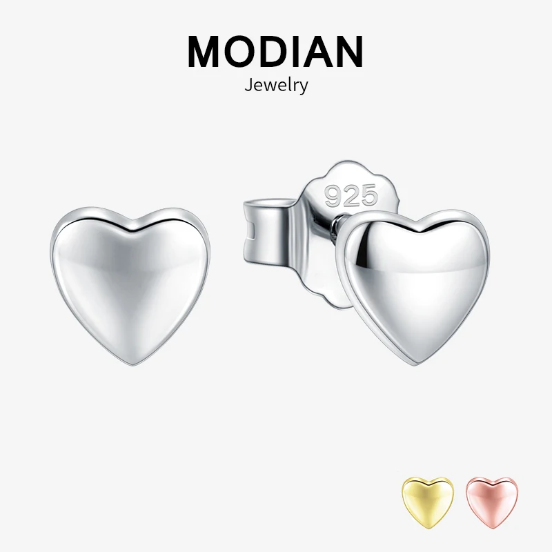 Modian Новые поступления реальные 925 стерлингового серебра розовое & Gold Цвет сердца