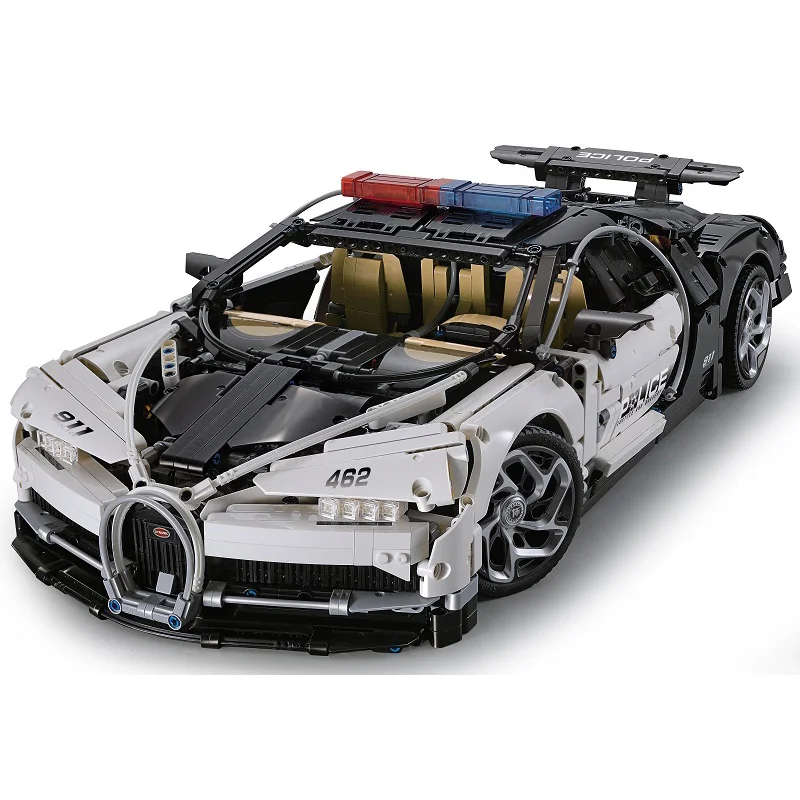 MOC Technic Car Chiron Compatible 42083 Police Toy Car DIY Building Blocks Engineering Toys For Boys Adult Gift