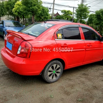 

UBUYUWANT For Hyundai Accent Spoiler ABS Material Rear Wing Spoiler With Led Light for Hyundai Accent 2007-2013