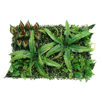 

Artificial Silk Plastic Foliage Plants Wall Panels Wedding Venue Background Decor Props