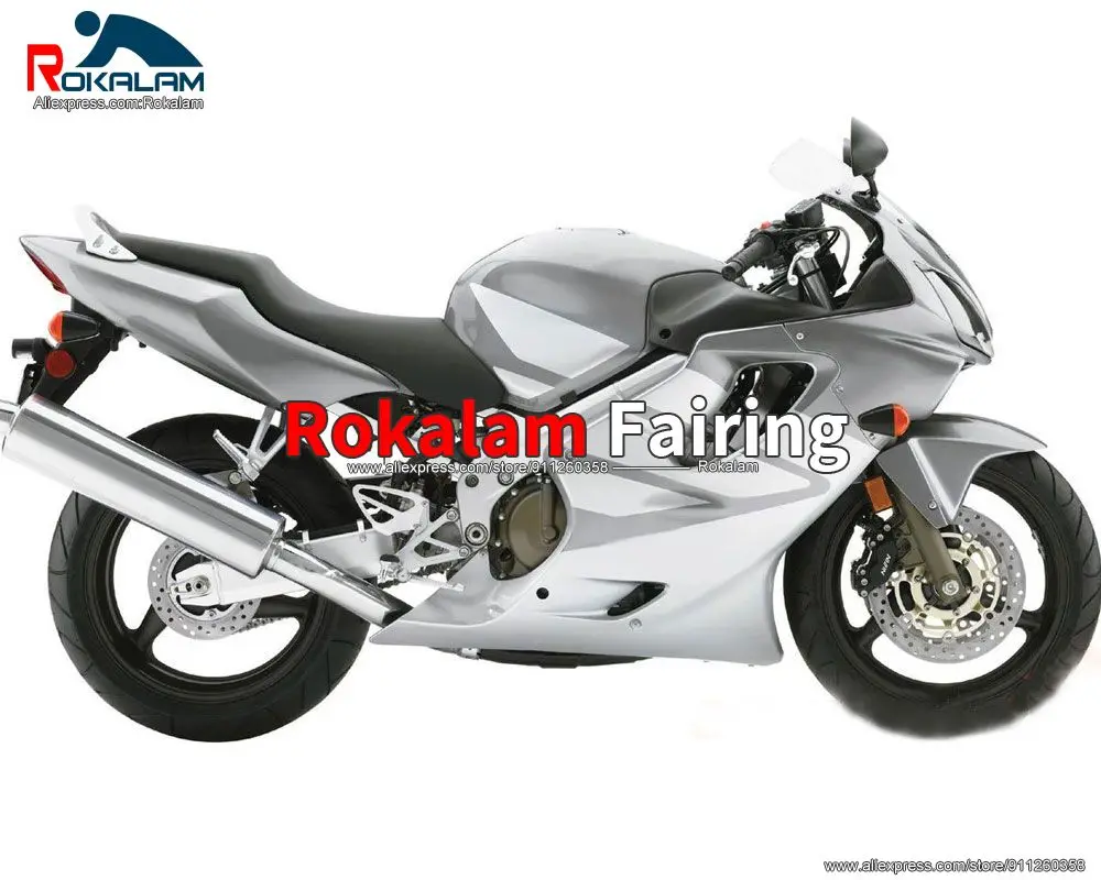 

Body Shell For Honda CBR 600 F4i 2005 CBR600 F4 i 2004 CBR 600 F 4i 2007 2006 Motorcycle Silver Fairing Kit (Injection Molding)
