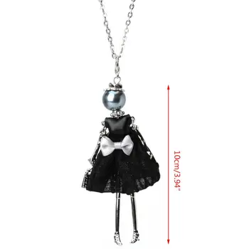 

Fashion Women Cloth Doll Girl Pendant Long Chain Sweater Necklace Jewelry Gift 40JF