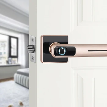 

Anti-theft Smart Electronic Lock Fingerprint Intelligent Anti-Corrosion Door Home Security With Key