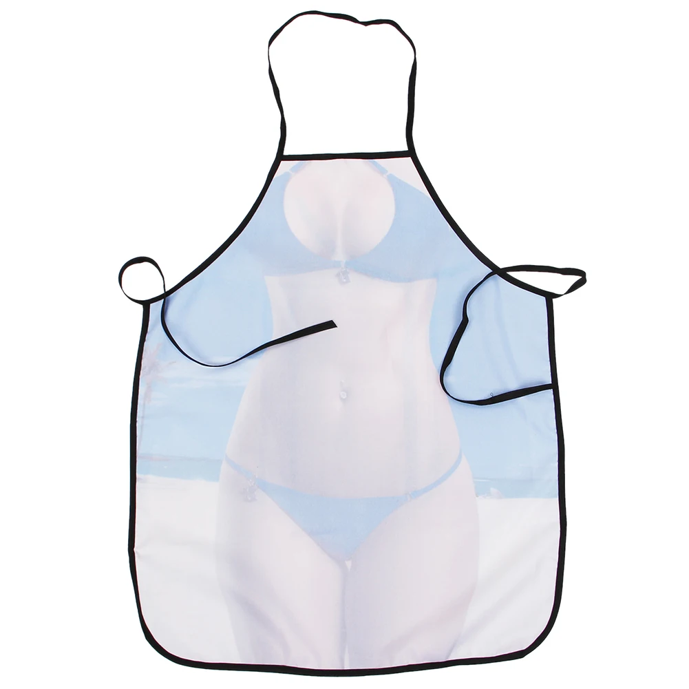 Kitchen Apron for Sexy Women Men Sexy Bikini Funny Anti-Oil Apron Cooking Apron Cookware Tools Party Supplies