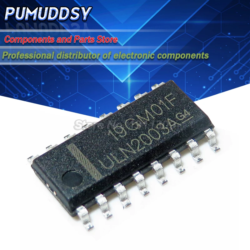 10 шт. Транзисторные схемы uln2003ader ULN2003A ULN2003 SMD SOP-16 | Электронные компоненты и