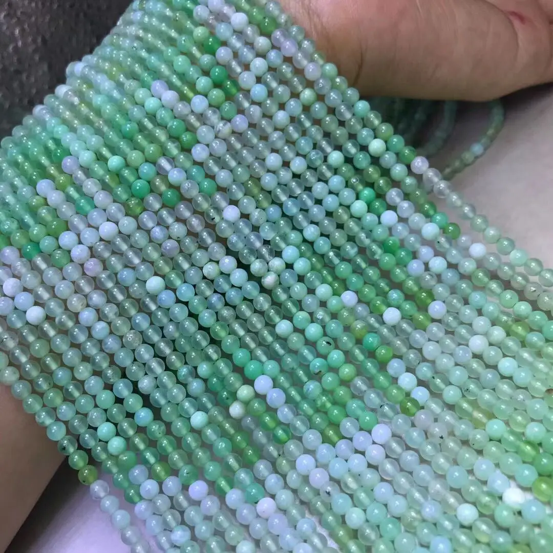 

Свободные бусины, круглые градиентные зеленые австралийские нефритовые 4 мм натуральные для изготовления ювелирных изделий, ожерелий 14 дюймов FPPJ, оптовая продажа