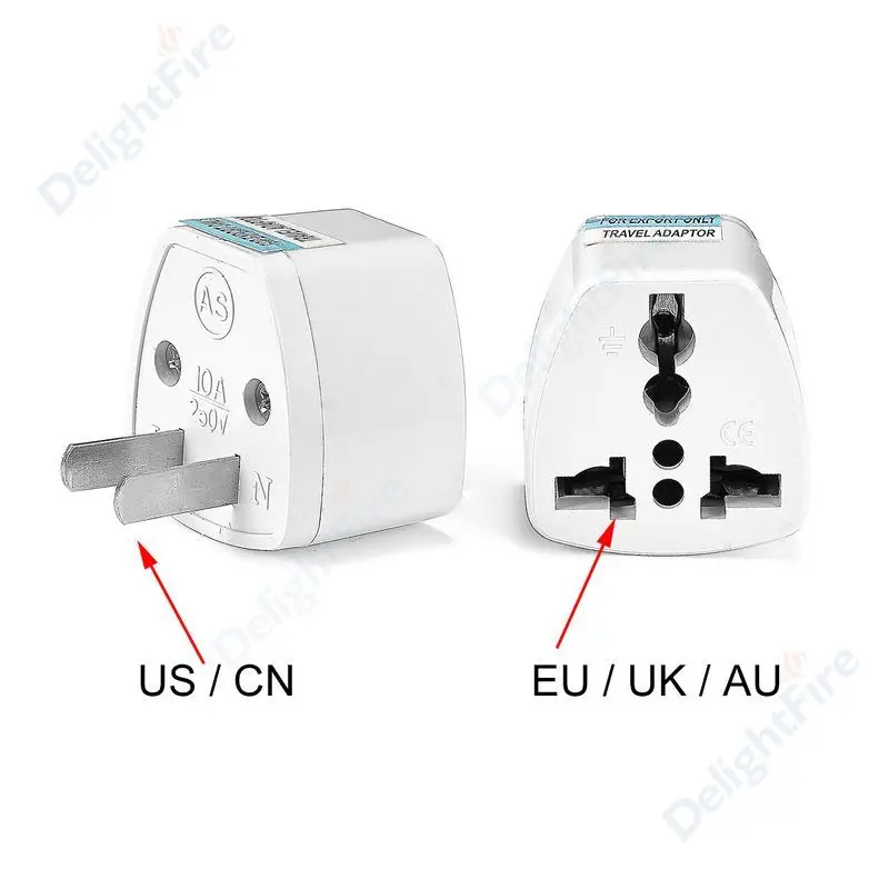 Travel adaptor plug converter AU BS UK US CANADA To EU  EUROPE Outlet  adapter 