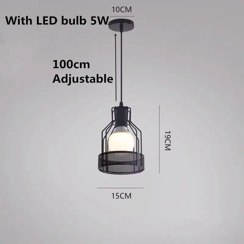 Светодиодный подвесной светильник в стиле ретро промышленный металлический подвесной светильник для кофейного ресторана персональный бар Железный Лофт в стиле минимализма E27 подвесной светильник - Цвет корпуса: O