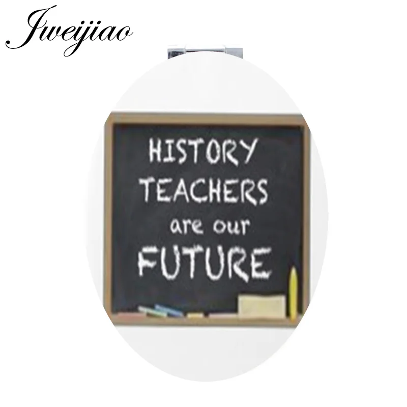 FQ425 JWEIJIAO благодарим Вас, инструмент для цветов, овальное карманное зеркало, подарок на День учителя, компактное карманное зеркало для женщин, Ментор FQ417 - Цвет: FQ425