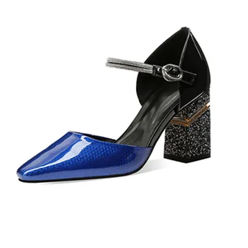 

Vintage Single Genuine Leather Women Shoes Pointed Toe High Heels Pumps Summer Wedding Basic Shoes Woman