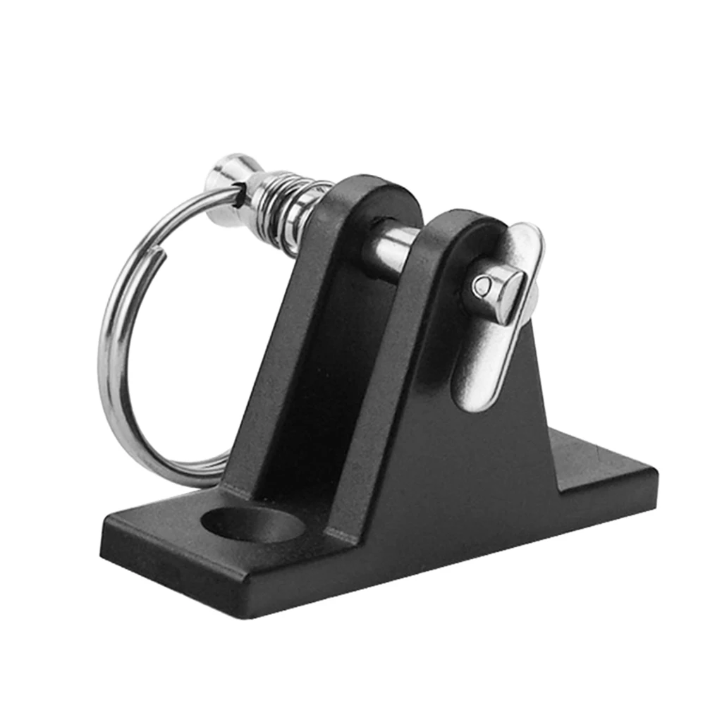 Good! Nylon Deck Hinge Boat Bimini Top Fitting Pin  Boat Hardware 62x21mm Black