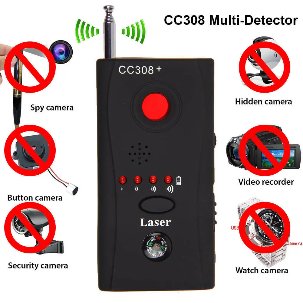 

2019 Newest Fashion Anti-Spy RF Bug Detector Signal Hidden Camera Lens GSM Device Tracer Finder