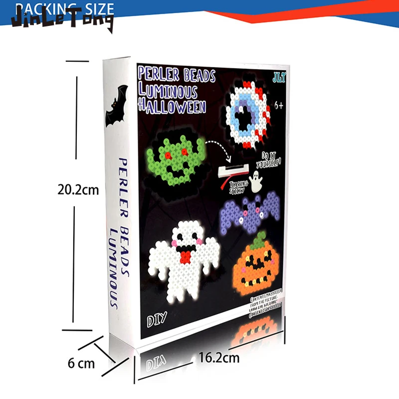 9Colors 461pcs luminous bean set Hama beads toy kit 5mm Hama beads 3D puzzle DIY toy kids educational toy gift