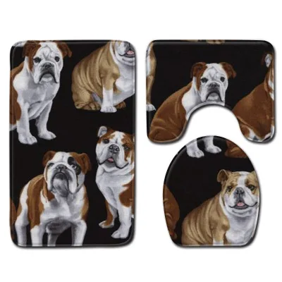 Bathroom Decorative Carpet Non-Slip Mat Set Water-Absorbing Non-Slip Mat For Bathroom Animal Tree Cartoon Various Prints - Цвет: 45x75CM