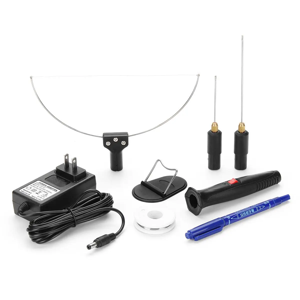 8Pcs 100V-240V Portable Electric Foam Cutting Machine Styrofoam Pen Cutter Hot Wire Knife Tool Kits 3 in 1 | Дом и сад