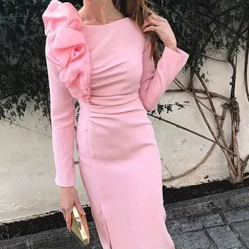

Mermaid Evening Dresses Gown Long 2020 Moman Party Formal Prom Pink Dress