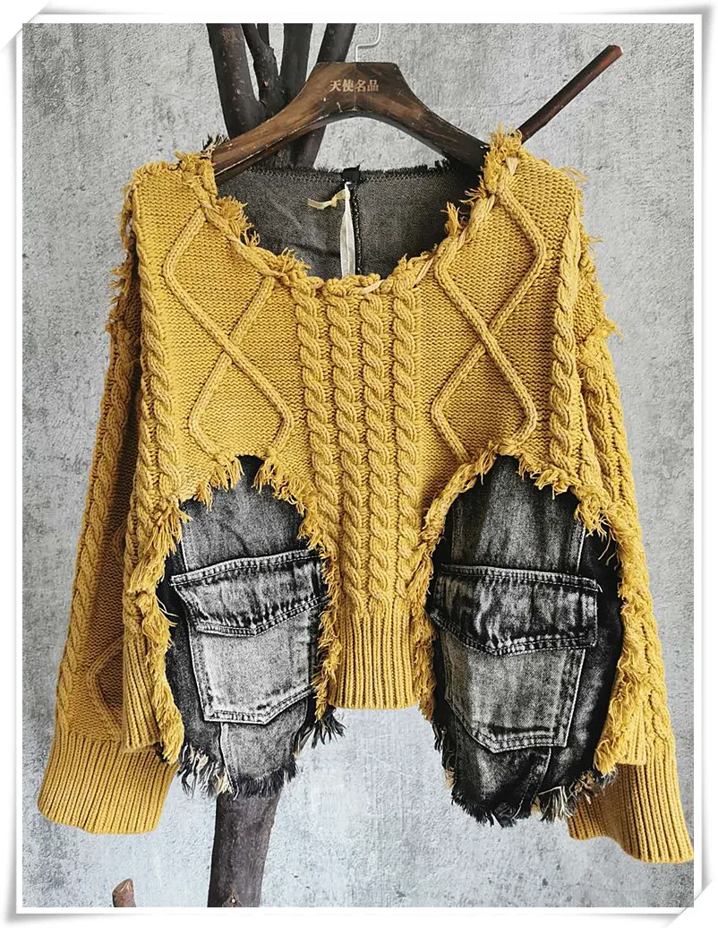 QING MO Women Pullovers Sweater 2020 Autumn Woolen