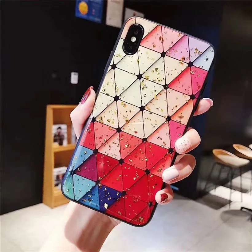 Чехол для huawei Y5 Pro Y6 Y7 Prime Y9 P30 P10 P20 плюс P8 P9 Lite Nova 3E блеск Мрамор чехлы - Цвет: gezi case