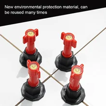 Система выравнивания плитки комплект многоразовый Ровнитель плоский керамический пол стены строительные инструменты DIN889