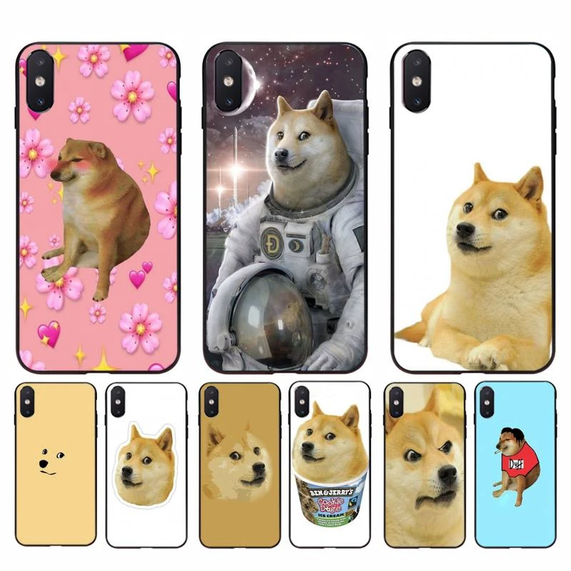 Yinuoda Doge Meme Kabosu Cute funny Phone Case For iPhone 11 8 7 6 6S Plus X XS MAX 5 5S SE 2020 XR 11 pro Cover iphone 8 wallet case