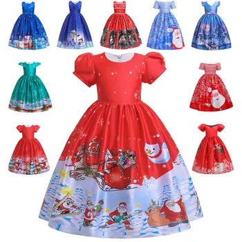 

Christmas Dress For Girls Santa Clus Costume Kids Dresses For Girls Princess Dress Evening Party Dress Girls Ball