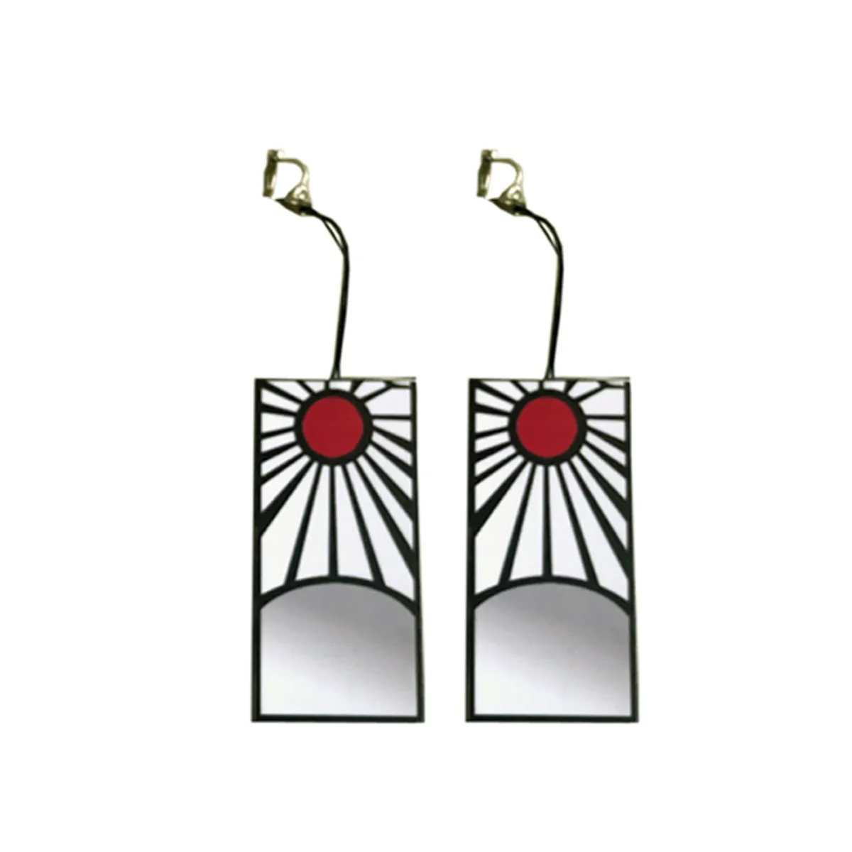 

1 Pair Demon Slayer Cosplay Prop Kimetsu no Yaiba Tanjirou Kamado Family Halloween Earrings Anime Cosplay Prop Gift Collection