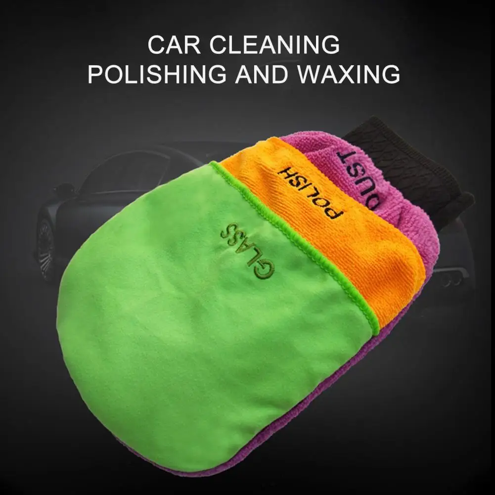 Car Wash Gloves Mitt Microfiber Vehicle Cleaning Towel Auto Accessories for Car Washing/Waxing/Polishing Home Kitchen Cleaning