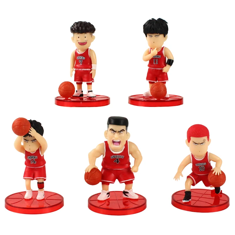 Экшн-фигурка Slam Dunk аниме размеры 5 шт./компл. 7-7 см мини-модель игрушек подарок для