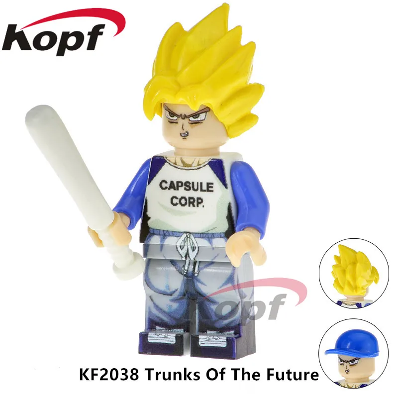 KF2038 Without Box Супер Герои одной продажи Dragon Ball Z рисунок Вермут будущее Мужские Шорты для купания Вегета SSj3 Majin Buu, строительные блоки, игрушки для детей KF2023 - Цвет: KF2038 Without Box