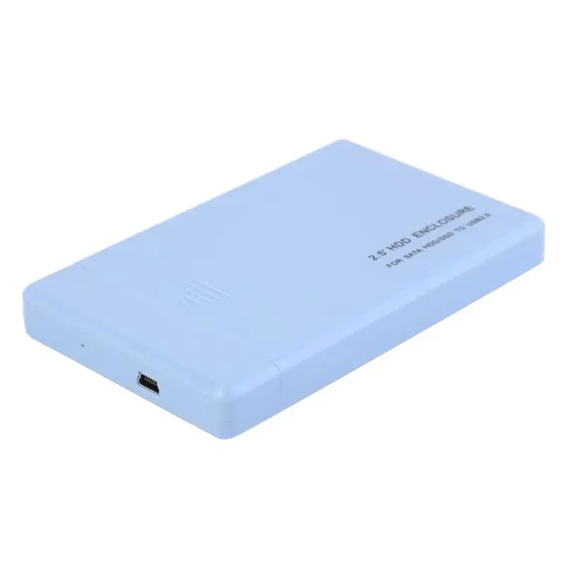 2.5 inch HDD SSD Case SATA to USB 2.0 Adapter Free 5 Gbps Box Hard Drive Enclosure Support 2TB HDD Disk For WIndows Mac OS 3.5 inch hdd case