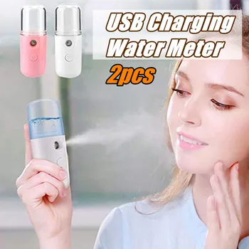 

Mini Portable USB Rechargeable Nano Mister Humidifier Cooling Mist Face Humidifier Eyelash Extensions Sprayer Facial Device