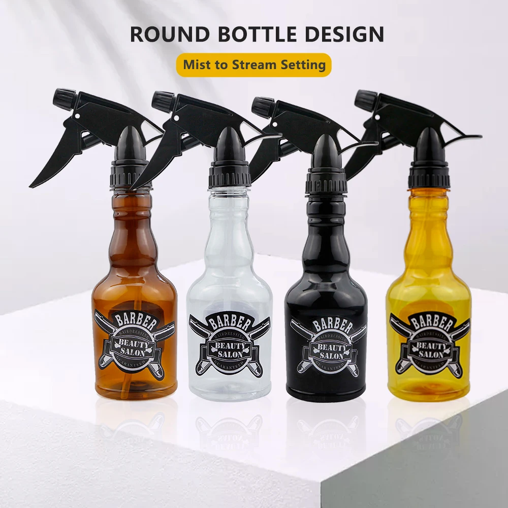 

280ML Bottle For Hairdresser Refillable PET Material Bottle Salon Hair Styling Cutting Tool Atomizer Container For Barbershop