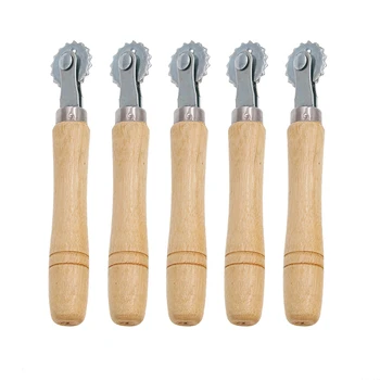 

5 Pcs Beekeeping tools Catgut Embedding Device Wooden Handle Copper Wire Speed Wire Bury Device Copper Head Stainless Steel
